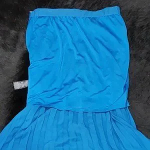 Falda Maxi Babyboo Vivianna - Azul Bebé, España, De Algodón Y Lino